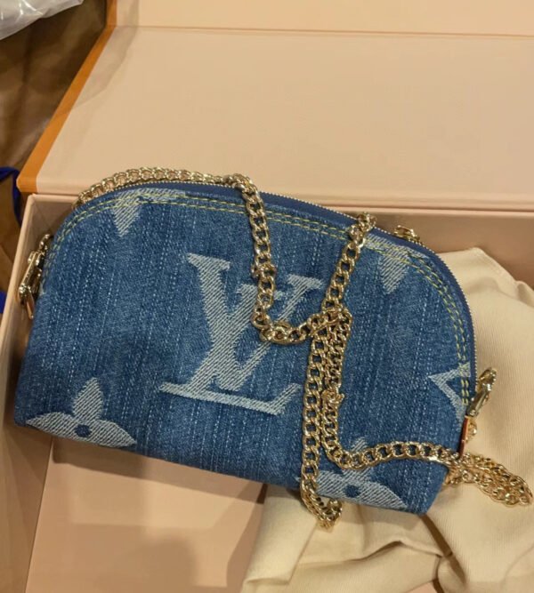 LV Denim Pochette | Luxury Cosmetic Bag - Image 8