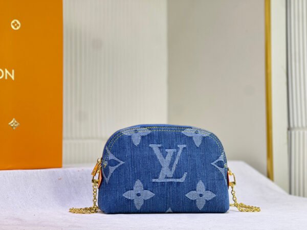 LV Denim Pochette | Luxury Cosmetic Bag