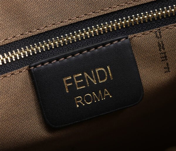 FENDI Sunshine Tote Canvas Bag - Image 9