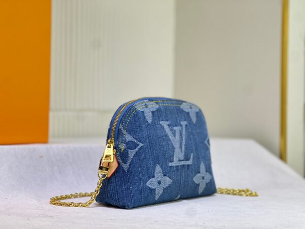 LV Denim Pochette | Luxury Cosmetic Bag - Image 7