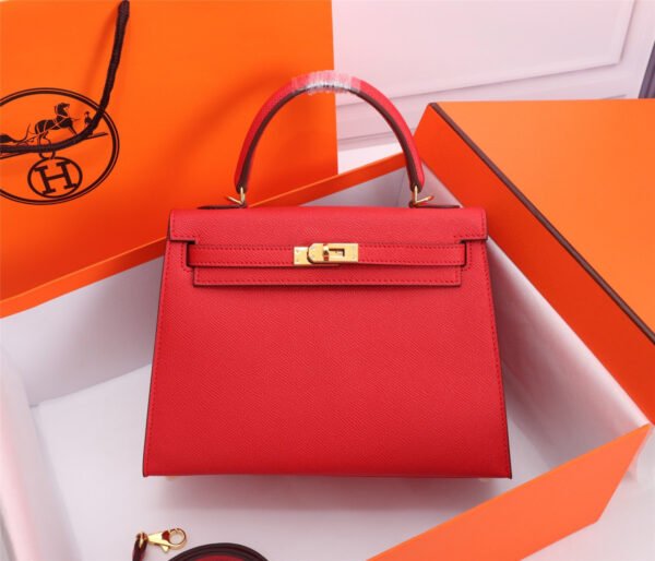 Hermes Birkin Red Bag Premium