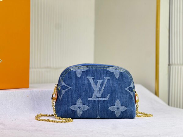 LV Denim Pochette | Luxury Cosmetic Bag - Image 9