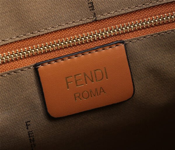 FENDI Sunshine Tote Canvas Bag - Image 7